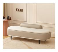 Banc ottoman de rangement avec dossier et rangement, siège rembourré robuste pour chambre à coucher, salon, entrée, coussin lombaire inclus