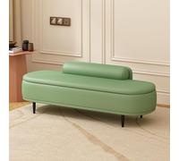 Banc ottoman de rangement, banc d'entrée de chambre à coucher, pouf rembourré en cuir synthétique pour chambre à coucher, extrémité de lit, avec grand espace de rangement pour salon, entrée, chambre à