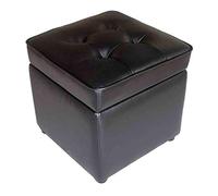 Banc Ottoman de Rangement en Similicuir avec Plateau à charnière, Repose-Pieds rembourré, Tabouret cubique pour Salon, Chambre à Coucher et Bureau, mobilier Confortable