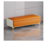 Banc ottoman de rangement moderne, banc à chaussures rembourré avec couvercle à charnière, banc rectangulaire long repose-pieds pour entrée, salon, chambre à coucher