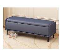 Banc Ottoman de Rangement Moderne en Cuir PU avec Compartiment caché, Banc Extra Long pour Chambre, Pied de lit, entrée et Repose-Pieds de Salon(H,150x40x40cm)