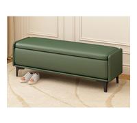 Banc Ottoman de Rangement Moderne en Cuir PU avec Compartiment caché, Banc Extra Long pour Chambre, Pied de lit, entrée et Repose-Pieds de Salon(E,140x40x40cm)