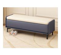 Banc Ottoman de Rangement Moderne en Cuir PU avec Compartiment caché, Banc Extra Long pour Chambre, Pied de lit, entrée et Repose-Pieds de Salon(C,60x40x40cm)