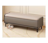 Banc Ottoman de Rangement Moderne en Cuir PU avec Compartiment caché, Banc Extra Long pour Chambre, Pied de lit, entrée et Repose-Pieds de Salon(G,150x40x40cm)