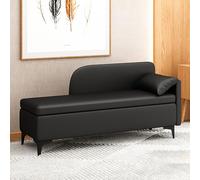 Banc ottoman de rangement pour chambre à coucher avec dossier - Banc de rangement de 184,9 cm de long pour bout de lit - Solution de rangement élégante pour décoration de chambre à coucher