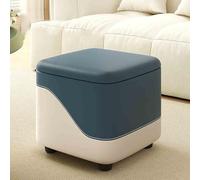 Banc ottoman de rangement pour chambre à coucher, repose-pieds et ottomans petits, pouf ottoman, coffre de rangement caché, repose-pieds en cuir, siège rembourré pour chambre, dortoir, loft,