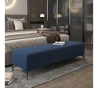 Banc ottoman de rangement pour chaussures - Banc de rangement en similicuir avec repose-pieds, siège de lit multifonctionnel et solution de meubles décoratifs pour n'importe quelle pièce