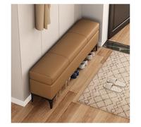 Banc ottoman de rangement, repose-pieds en similicuir avec dessus relevable, moderne au bout de lit, canapé ottoman de luxe pour salon, 110 cm