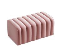 Banc ottoman de rangement rose - Tabouret rectangulaire pour maison, entrée, salon, chambre à coucher et canapé - Tabouret polyvalent de couleur unie (60 cm)
