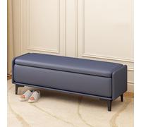 Banc ottoman moderne capitonné pour chambre à coucher et entrée Tabouret de rangement en cuir élégant Pouf repose-pieds polyvalent Meuble de salon Design gain de place