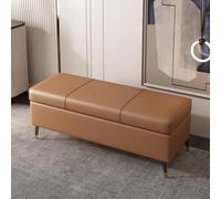 Banc ottoman moderne en cuir avec rangement - élégant pour entrée et chambre à coucher, 160 x 40 x 45 cm - Parfait pour une utilisation dans un couloir ou un couloir