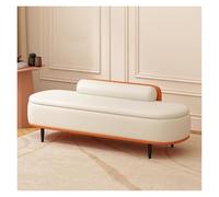 Banc ottoman rembourré pour chambre à coucher, extra long, rectangulaire, repose-pieds avec pieds en métal, idéal pour le salon et l'entrée, 80 cm