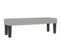 Banc Ottoman Rembourré vidaXL Banc d'Entrée Gris Clair 100x30x30 cm Tissu