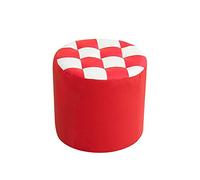 Banc ottoman rond en bois massif - Repose-pieds incurvé en bois pour salle à manger, banc de rangement familial, banc à chaussures, 9 options de couleur (#5)