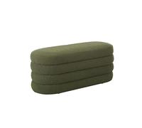Banc ottoman rond moderne en tissu doux tabouret polyvalent tabouret à langer élégant pour chambre à coucher, vestiaire, tabouret de canapé confortable pour la décoration de la maison