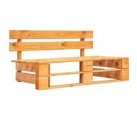 vidaXL Banc palette de jardin bois marron miel 45765