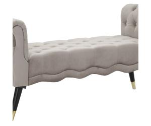 BANC PARIS GRIS/OR