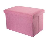 Banc pliable 49x30x30cm Ottoman Tabouret Siège Cube Boîte de rangement Couvercle