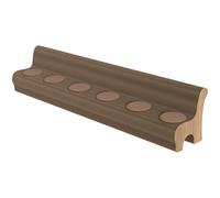 Banc pliable en accordéon marron avec dossier et coussin rond, siège en papier, idéal pour l'école, le magasin, le salon et la salle à manger