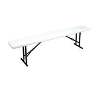 Perel Tools Banc pliable FP160 Blanc – 163 x 24 x 40 cm