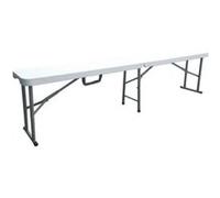 Banc pliable pour table de réception 180 cm Structure acier et assise Polyéthylene PEHD G