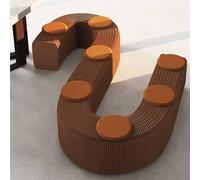 Banc pliant avec coussin en polyuréthane, tabouret en papier, banc de lit, forte force de charge, peut être utilisé comme table basse, tabouret de changement de chaussures, idéal pour la maison, le