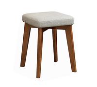 Banc polyvalent en cuir avec assise rembourrée et pieds en bois massif - Idéal pour le piano, la coiffeuse ou le maquillage, assemblage facile