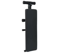 Banc pour Abdominaux Noir 124 x 33,5 x 55 cm Pliable Réglable | Cadre acier,revêtement poudre,base stable,pliable,hauteur réglable,salle de sport,force et abdos