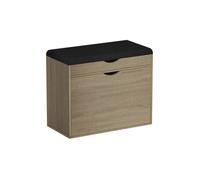 Vicco Banc pour Chaussures Schufy, Sonoma, 60x51cm avec 2 Compartiments, avec Assise rembourrée Amovible pour Un Nettoyage Facile