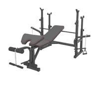 BANC POUR GYM MULTIFONCTION FFITNESS | BANC PESI ET BANC POUR ABDOMINAUX RÉGLABLE | ÉQUIPEMENT GYM MULTIFONCTION AVEC SQUAT RACK ET BARBELL