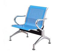 Banc pour Salle d'Attente, Salle d'Attente Banc 1/2/3 Places avec Accoudoirs, Chaises de Réception pour Bureau, Aéroport, Clinique, Hôpital, Banque, Salon de Coiffure(Blue,65x64x78cm/26x25x31in)
