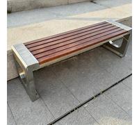 Banc Pour Usage Extérieur Et Intérieur, Résistant Aux Intempéries, Banc Parc En Acier Inoxydable, Adapté À La Terrasse, Au Jardin, Au Balcon, À La Cour, À L'entrée(Without backrest,200cm/78.7in)