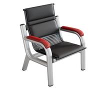 Banc Public Avec Coussin Et Support Dorsal Ergonomique, Siège De Réception For Hôpital, Chaise De Salle D'attente Rembourrée, Aéroport, Gare, Bureau(1-seater 70cm/27.5in)