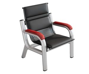 Banc Public Avec Coussin Et Support Dorsal Ergonomique, Siège De Réception For Hôpital, Chaise De Salle D'attente Rembourrée, Aéroport, Gare, Bureau(1-seater 70cm/27.5in)