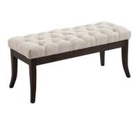 Banc Ramses tissu antique sombre , Crème/100 cm Crème G