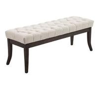 Banc Ramses tissu antique sombre , Crème/120 cm Crème