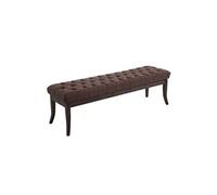 Banc Ramses tissu antique sombre , Marron/150 cm