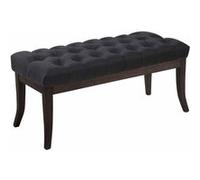Banc Ramses tissu antique sombre , Noir /100 cm Noir G