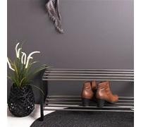 Banc range chaussures 77,8x34x32 cm en acier noir