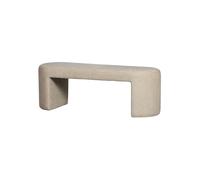 Banc rembourré 130 cm chenille naturel JACOB