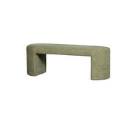 Banc rembourré 130 cm chenille vert olive Jacob