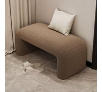 Banc rembourré arqué pour entrée, chambre à coucher et magasin, offrant une assise confortable et des solutions de rangement