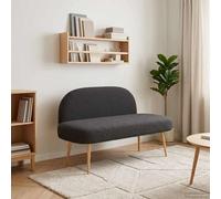 Banc rembourré avec dossier Bouclé rembourré moderne salon Tissu Bouclé vidaXL v