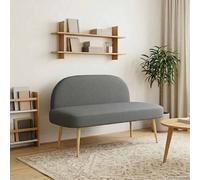 Banc rembourré avec dossier Polyester moderne Assise salon décoratif vidaXL vida