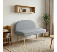 Banc rembourré avec dossier Polyester moderne Assise salon décoratif vidaXL vida