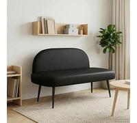 vidaXL Banc rembourré avec Dossier Gris 110 x 60 x 76 cm Simili Cuir, Banc de Salon, Assise Moderne rembourrée, Simili Cuir, Design Polyvalent, Pieds effilés, Confort en Mousse