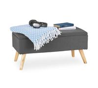 Banc rembourré avec rangement RD28940, anthracite