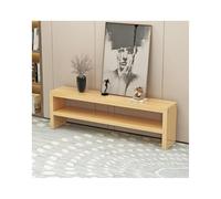 Banc rétro en Bois Massif à Double Couche, Banc à Langer et de Rangement, Salon, Chambre à Coucher, Salle à Manger, siège étroit Multifonctionnel en Bois Massif(150x20x40cm)