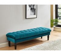 Banc RINALDO - Velours bleu canard