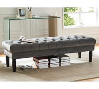 Banc RINALDO - Velours gris
